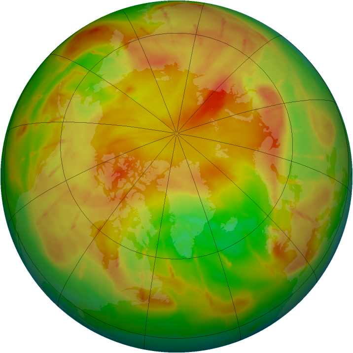 Arctic ozone map for 07 May 2010
